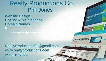 Realty Productions website design