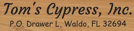 Tom's Cypress Inc, Waldo, FL